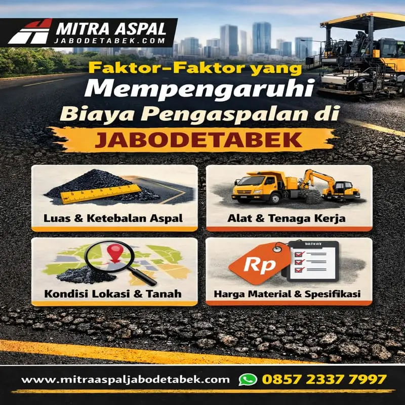 Estimasi Biaya Pengaspalan di Jabodetabek Sistem Hitung per m², per KM, dan Borongan