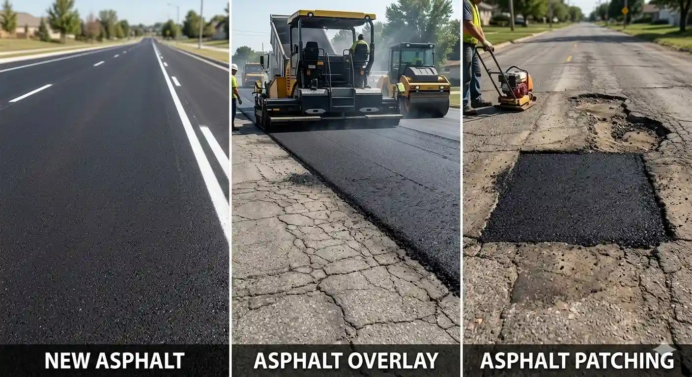 perbedaan aspal baru overlay dan patching